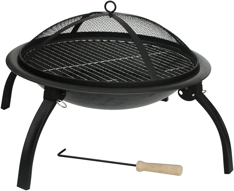 Fire Sense 22-Inch Folding Fire Pit