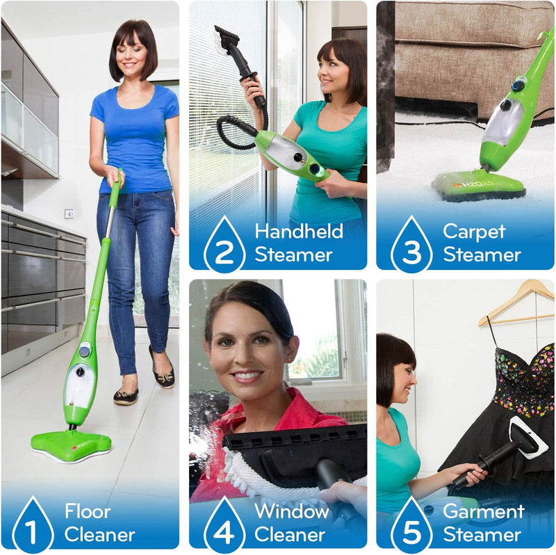 H2O MOP X5 Green Steam Mop