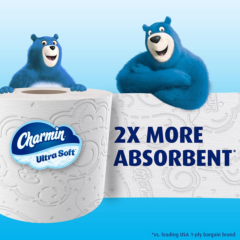 Charmin Ultra Soft Toilet Paper 24 Triple Rolls, 183 Sheets Per Roll