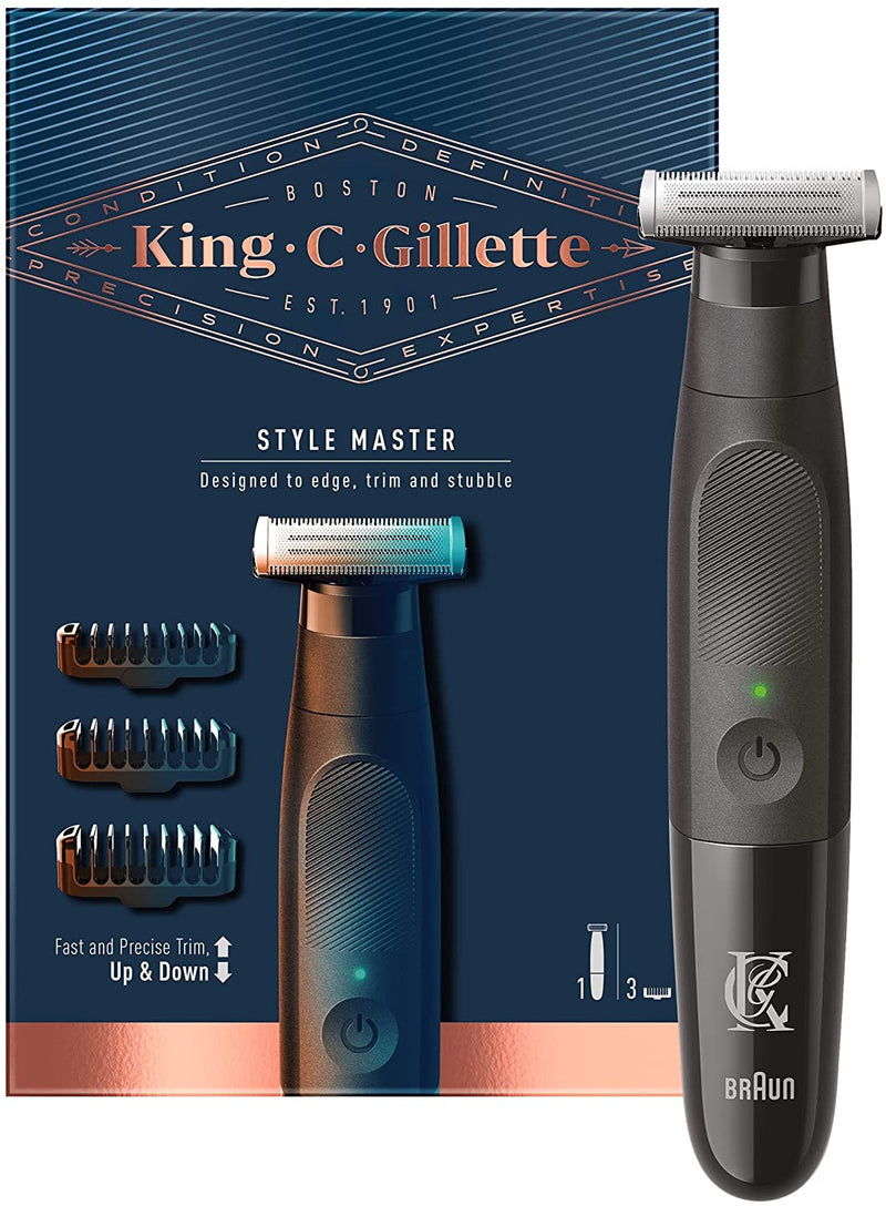 Gillette Men's Style Master Cordless Stubble Trimmer with 4D Blade