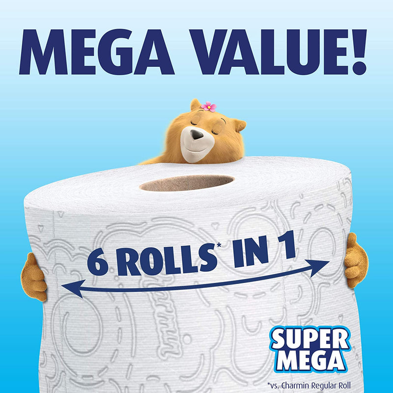 Charmin Ultra Soft Toilet Paper, 8 Super Mega Rolls Bath Tissue = 48 Regular Rolls