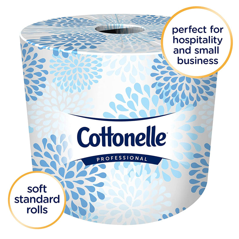 Kleenex Cottonelle Bulk Toilet Paper (17713), 60 Individually Wrapped Toilet Paper Rolls, White (27, 060 Sheets Per Case)