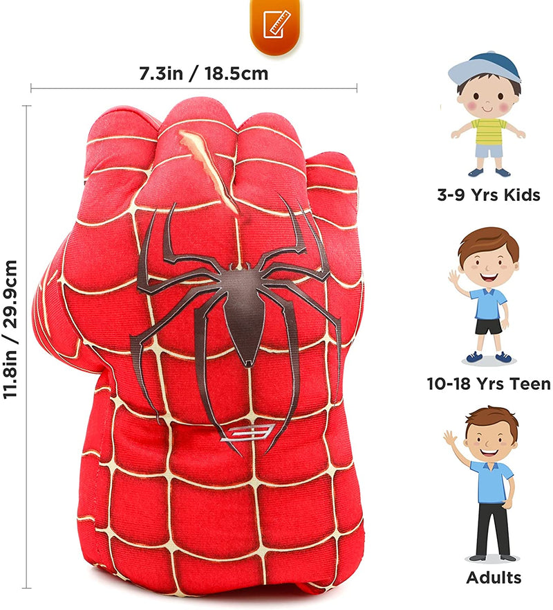 Superhero Gloves Kids Boxing Plush Hands Fists Gloves Toys for Boys and Girls