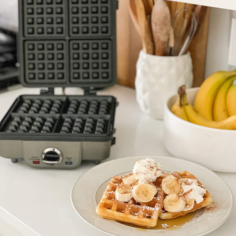 Cuisinart WAF-350C Belgian Waffle Maker with Pancake Plate, Silver