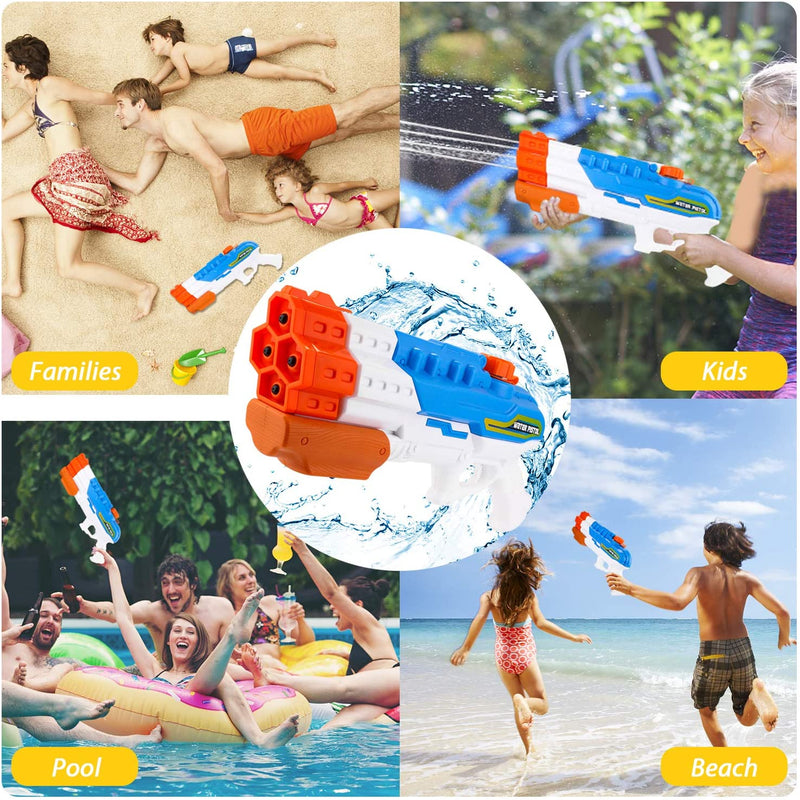 Balnore Water Gun Soaker Water Blaster High Capacity 1200CC Squirt Gun 30ft Water Pistol Water Fight Summer Toys Outdoor Swimming Pool Beach Water Toys for Kid&Adult