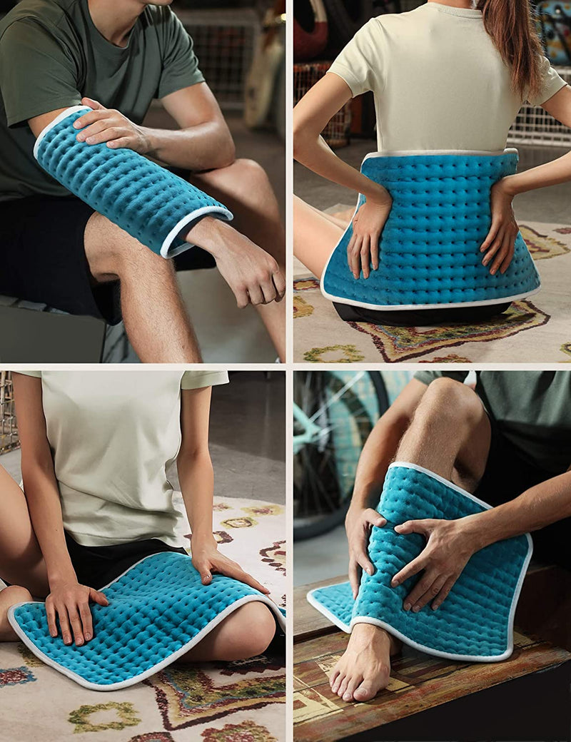 Microplush Electric Heating Pad, 12 In X 24 In Fast Heating Pads For Back Neck And Shoulders