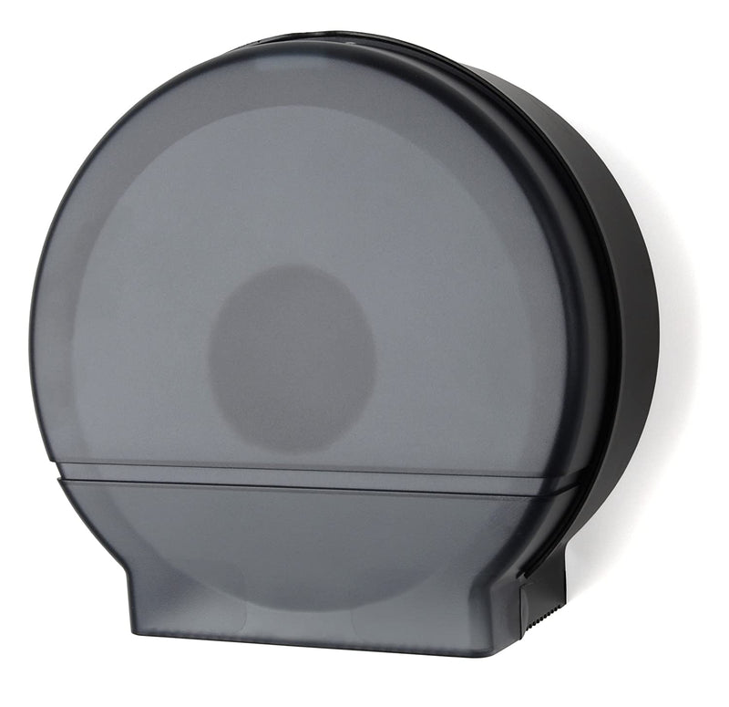 Palmer Fixture RD0026-02 Single Roll Jumbo Tissue Dispenser with 33/8" Core, Black Translucent