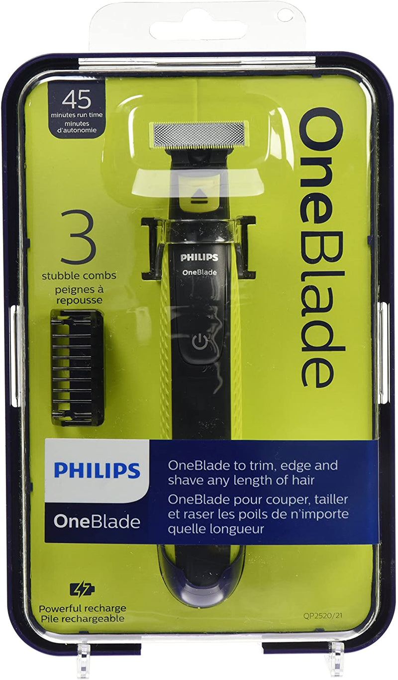 Philips OneBlade Hybrid Electric Trimmer and Shaver, QP2520/21