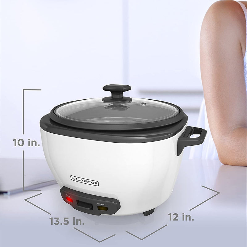 BLACK+DECKER 2-in-1 Rice Cooker and Food Steamer, 28 Cup