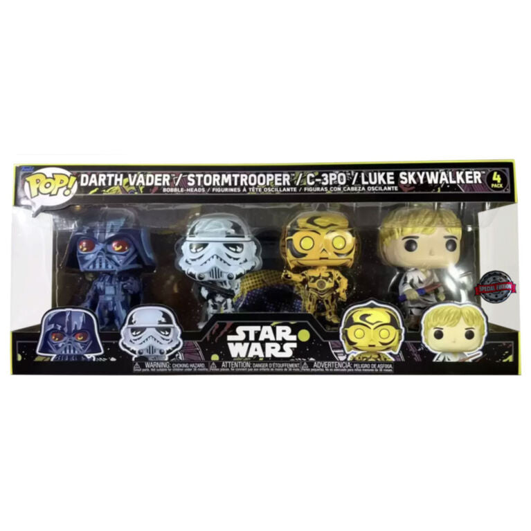 Funko SW-POP Star Wars: 4PK- Retro Series