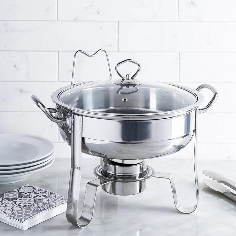 Kuisine Chafing-Buffet Server with Stand (Stainless Steel)