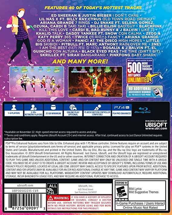 Just Dance 2020 - PlayStation 4 Standard Edition