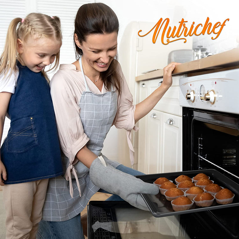 NutriChef 8-Piece Nonstick Stackable Bakeware Set