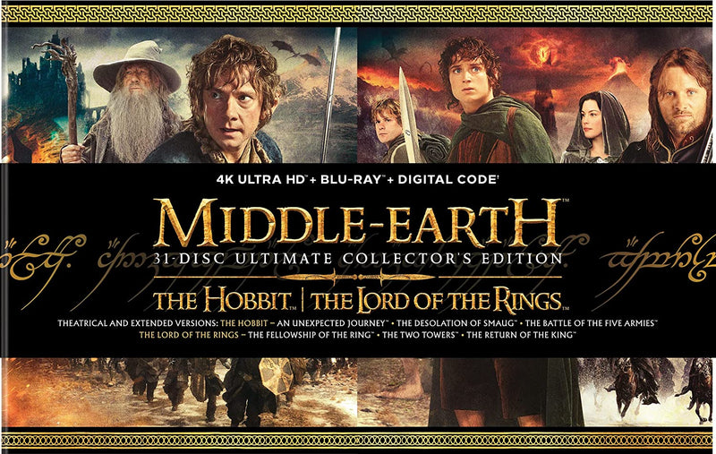 Middle Earth 6-Film Ultimate Collector's Edition (4K Ultra HD + Blu-ray + Digital)