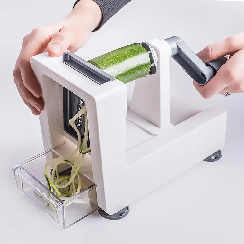 Veg-Prep 'Table Top' Spiral Vegetable Slicer (White/Grey)