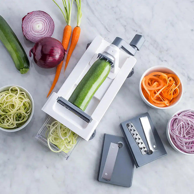 Veg-Prep 'Table Top' Spiral Vegetable Slicer (White/Grey)