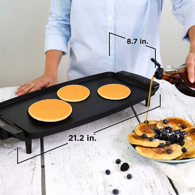 BLACK+DECKER Electric Griddle with Removable Temperature