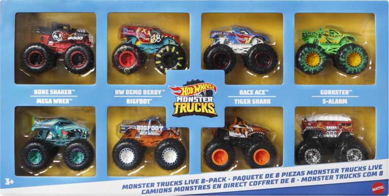 Hot Wheels Monster Trucks Live 8-Pack