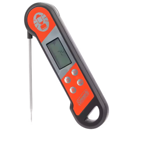 Coleman Cookout Instant Read BBQ Food & Meat Thermometer with a Stainless Steel Probe