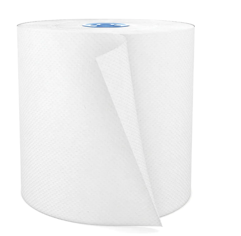 Cascades PRO Perform 1-Ply Roll Towels for Tandem - White - 6 Pack