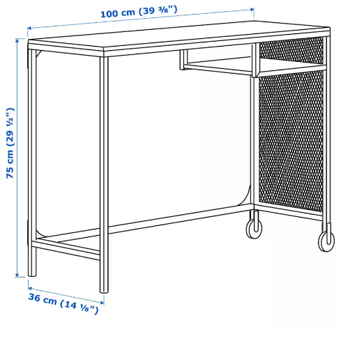 FJÄLLBO Laptop table, black