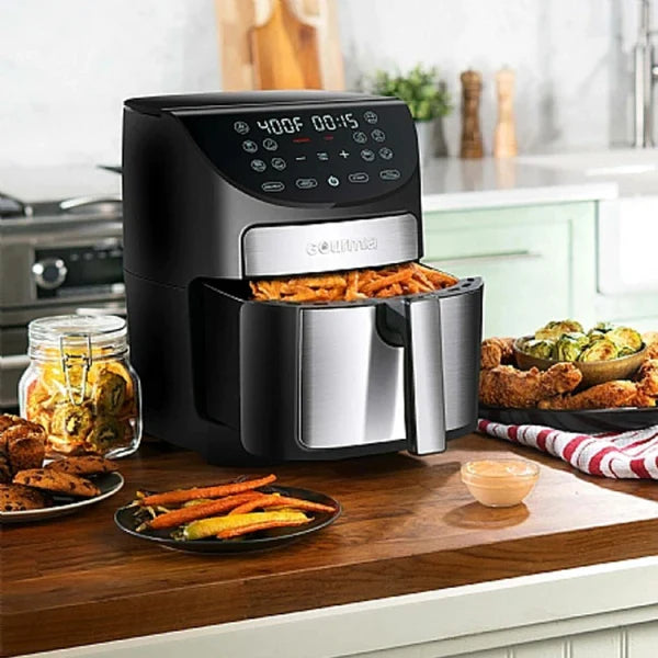 Gourmia 7 Quart Digital Air Fryer With Preheat and Turn Reminder