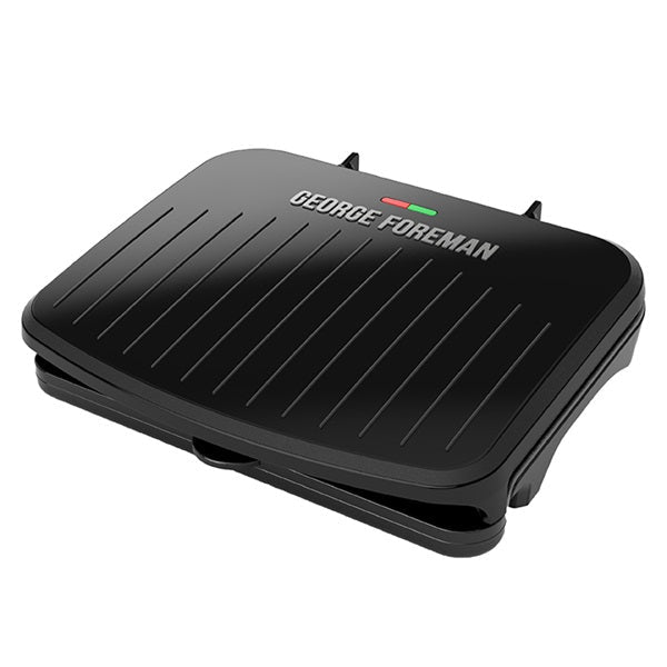 George Foreman 5-Serving Removable Plate Electric Indoor Grill and Panini Press, Black