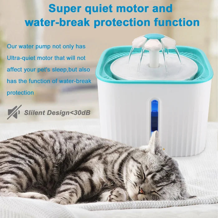 Ultra Quiet Cat Fountain Automatic Water Dish