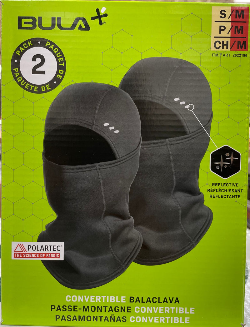 BULA 2pk 4 in 1 Convertible Balaclava