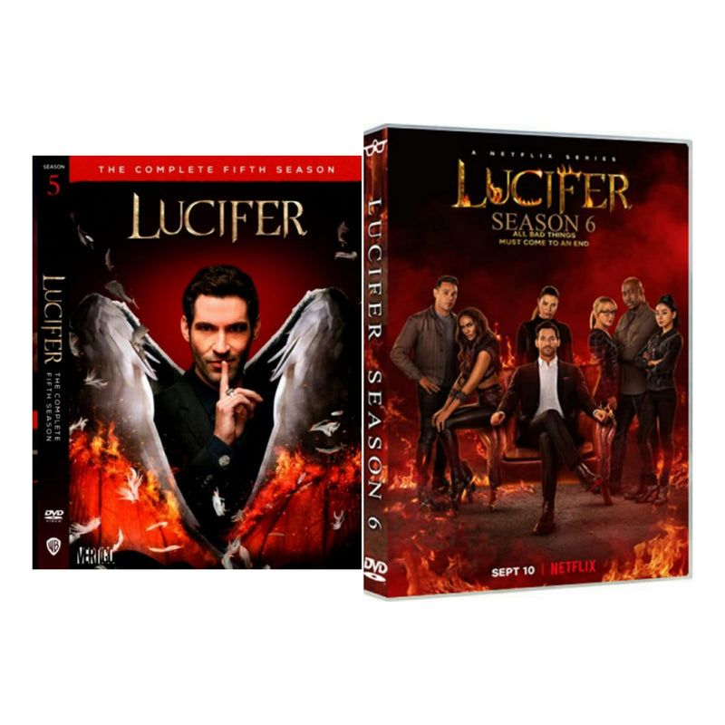 Lucifer Season 5 and 6 on DVD (English only)