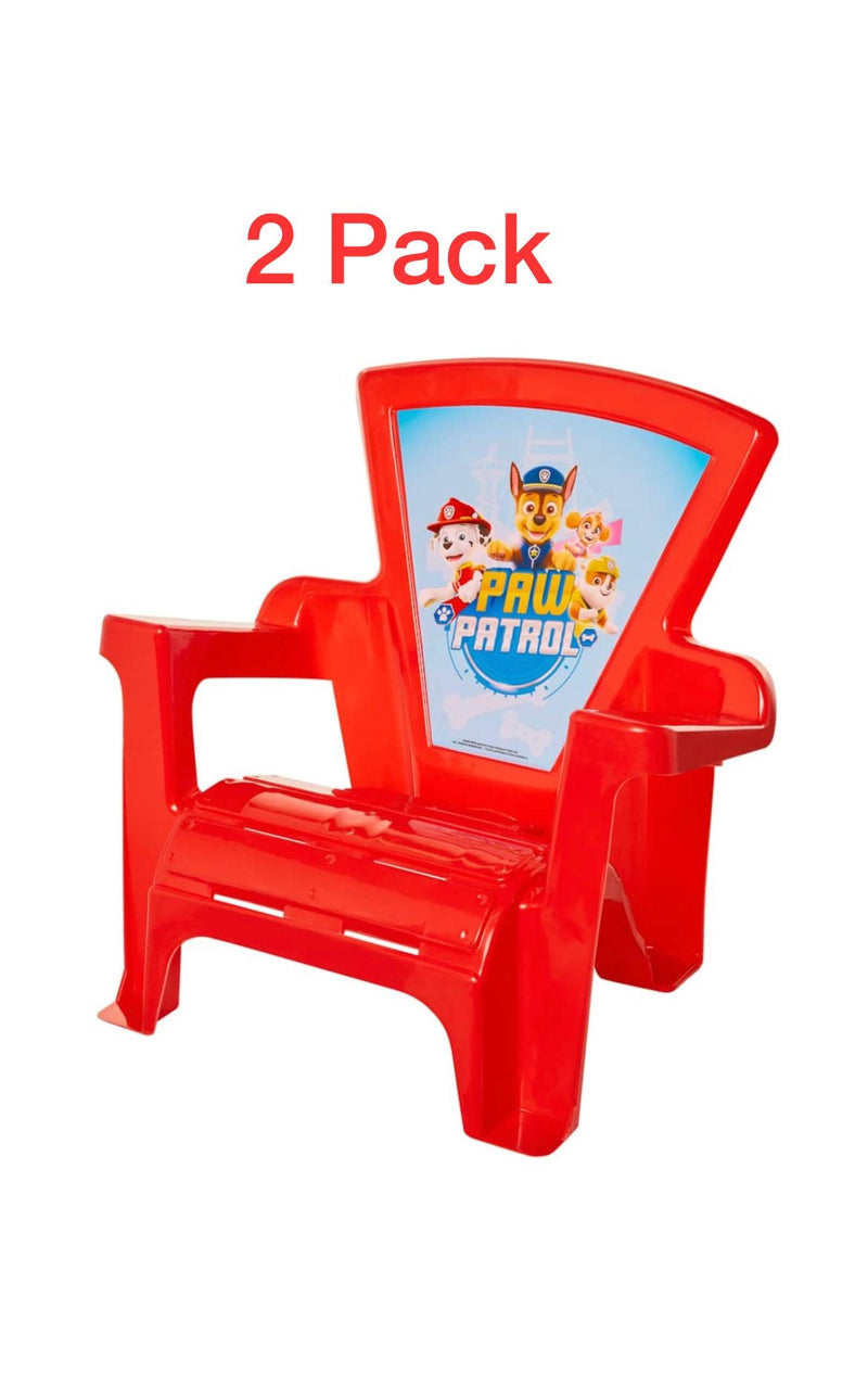 Kids' Plastic Adirondack Patio Chair, Paw Patrol, Disney Princess, Cars, Mickey, Assorted