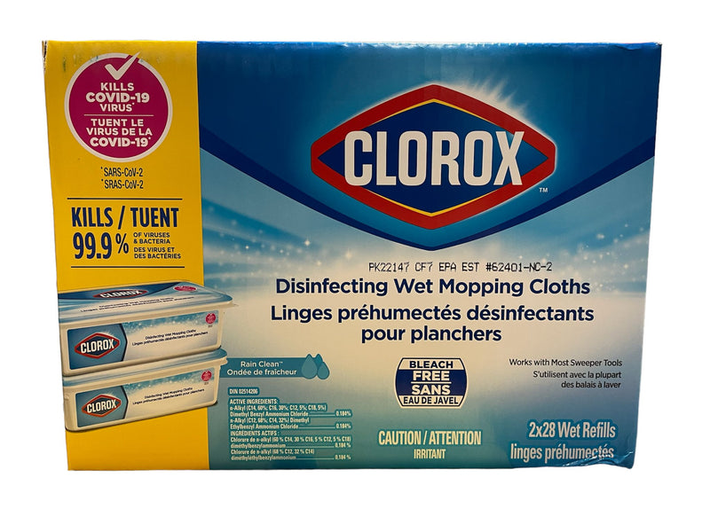 Clorox Disinfecting Wet Cloth 2 pack of 28