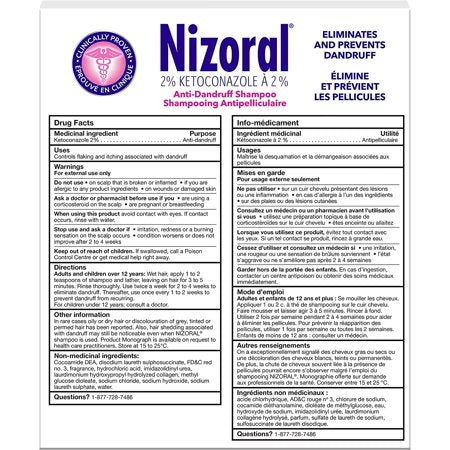 Nizoral Ketoconazole 2 Percent Anti-dandruff and Itchy Scalp Shampoo (120 mL (Pack of 2))