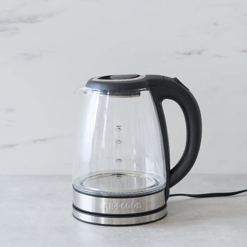 AR+COOK - Illuminated electric glass kettle