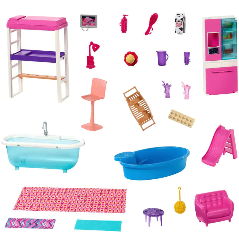 Barbie Doll & Doll House Playset for Kids, Ages 3+