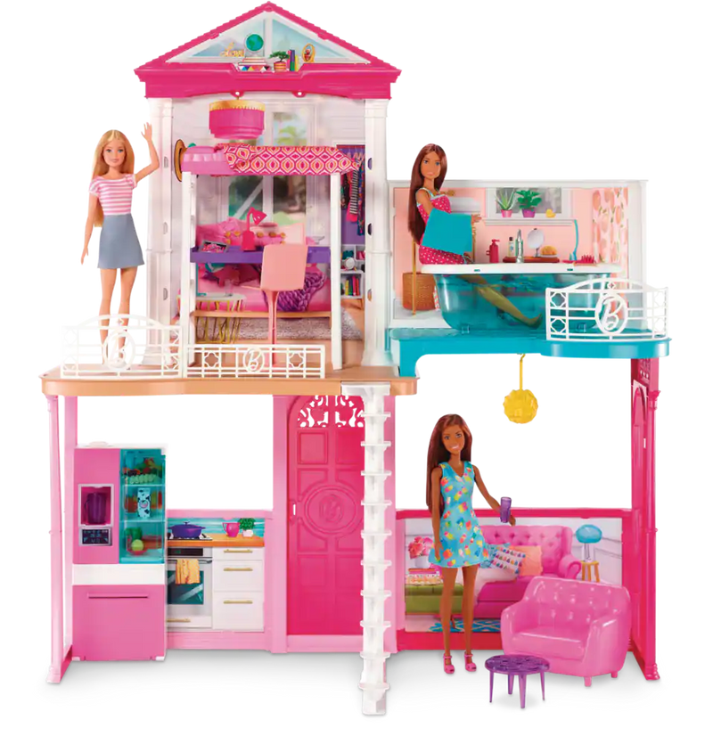 Barbie Doll & Doll House Playset for Kids, Ages 3+