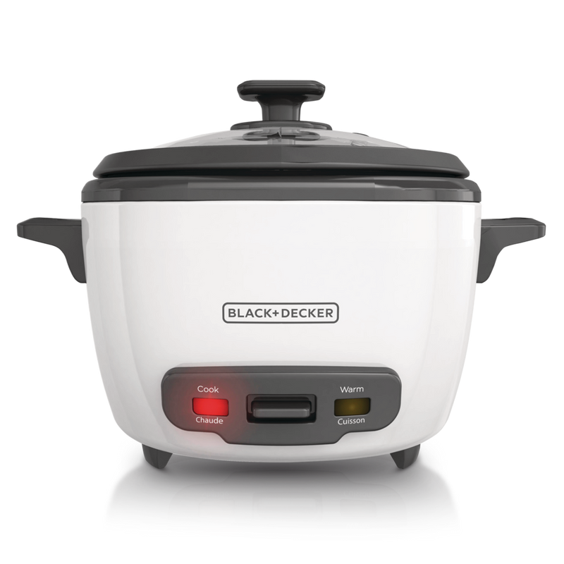 Black & Decker Non-Stick Rice Cooker & Steamer White, 16 Cups