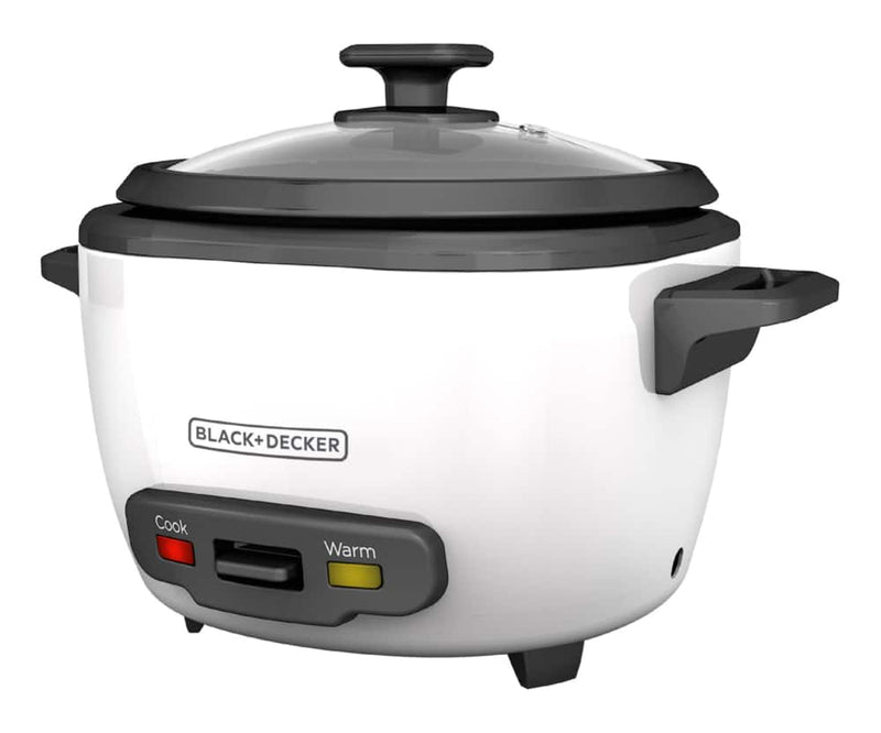 Black & Decker Non-Stick Rice Cooker & Steamer White, 16 Cups