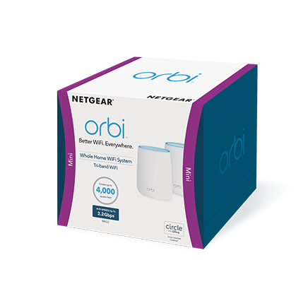 Netgear Orbi AC2200 Tri band WiFi System RBK22-100NAS UP To 2.2Gbps 4000sqft