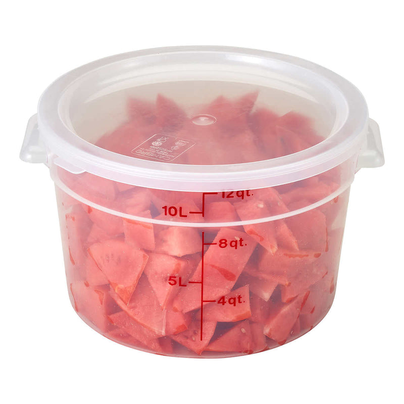 Cambro Round 11.4 L (12 qt) Container with Lid, 2-pack