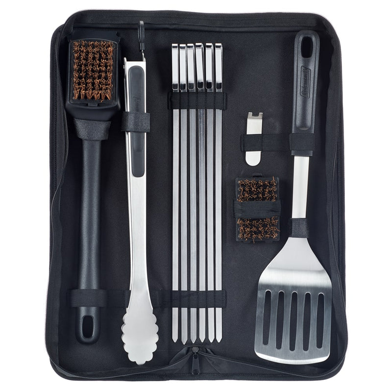 Coleman Cookout Stainless Steel BBQ Tool Set, 12 Pieces