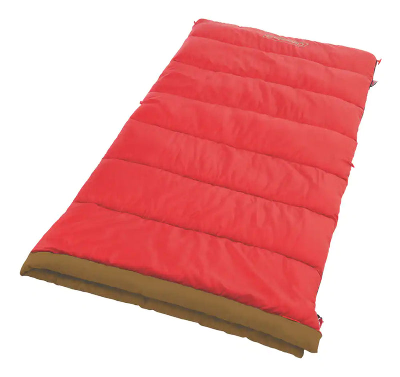 Coleman Lassen Insulated Mild Weather Sleeping Bag w/ Compression Sack, 5 to 21°C