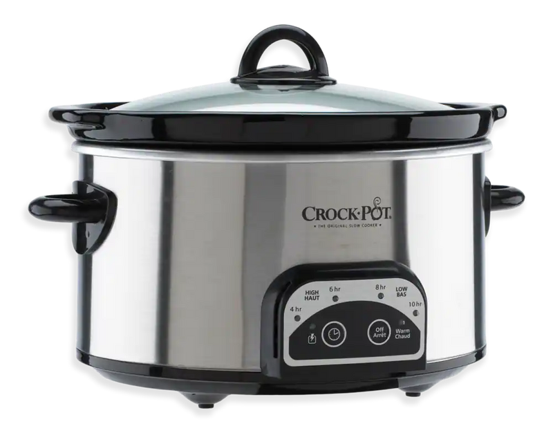 Crock-Pot Digital Programmable Slow Cooker, Stainless Steel, 4qt