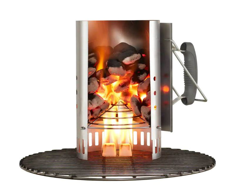 Weber Steel Charcoal Rapidfire Chimney Starter with Dual Handles