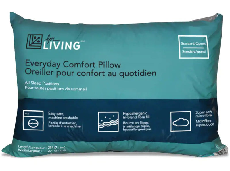 For Living Everyday Comfort Super Soft Microfibre Pillow