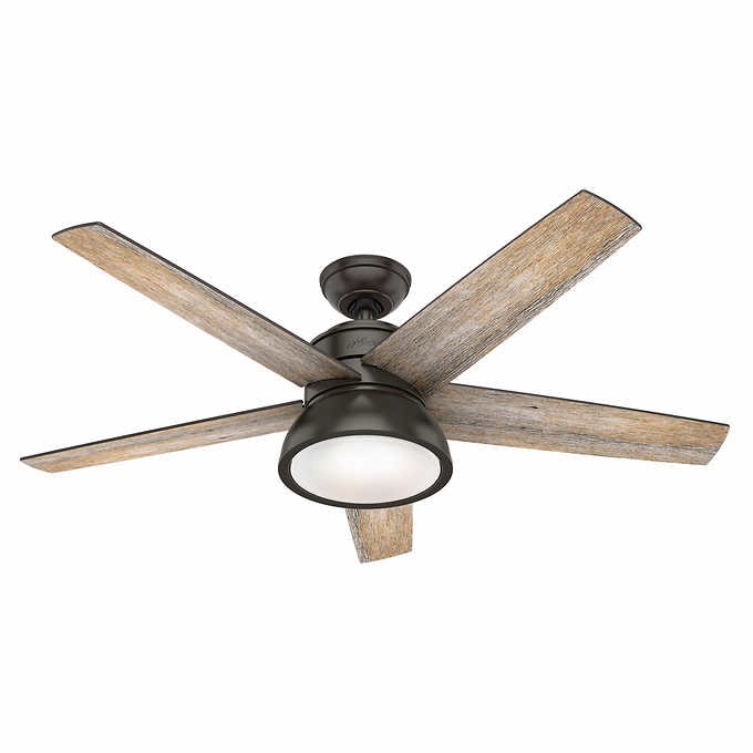 Hunter 52 in. (132.08 cm) Bronze Abernathy Integrated Ceiling Fan with Remote