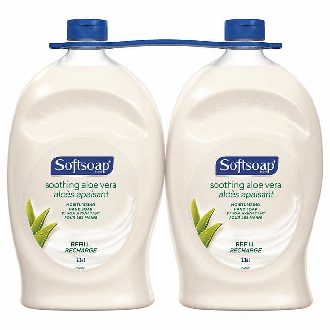 Softsoap Soothing Aloe Vera Moisturizing Hand Soap, 2.36 L, 2-pack