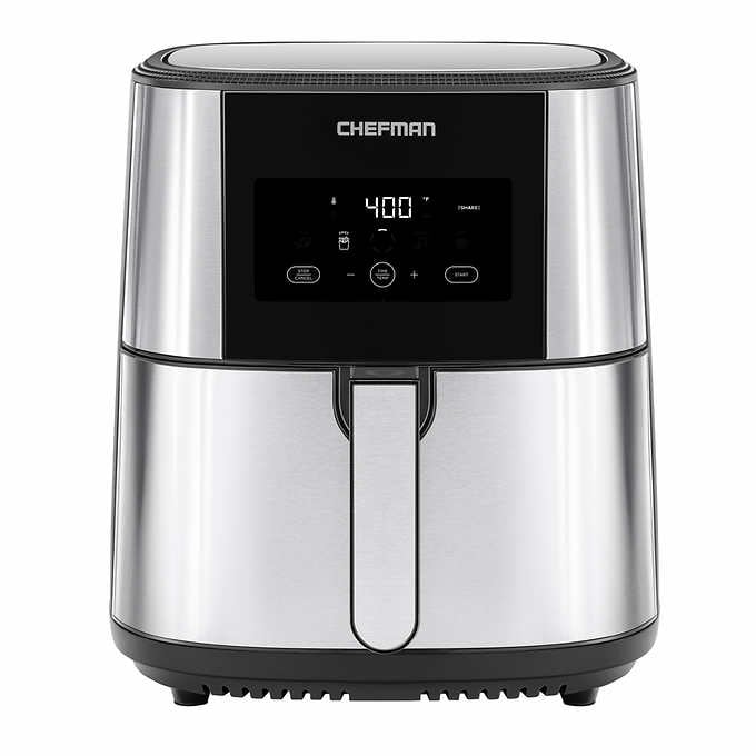 Chefman XL 7.57 L (8-Qt) Digital Stainless Air Fryer with Divider