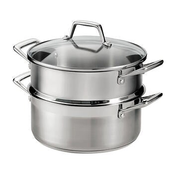 Tramontina Stainless Steel Dutch oven with Steamer, 4.7 L (5 qt)