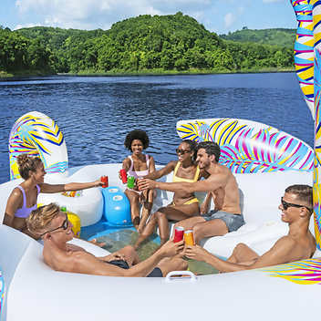 H2OGO! Paradise Dreams Giant Unicorn 6-person Inflatable Party Island